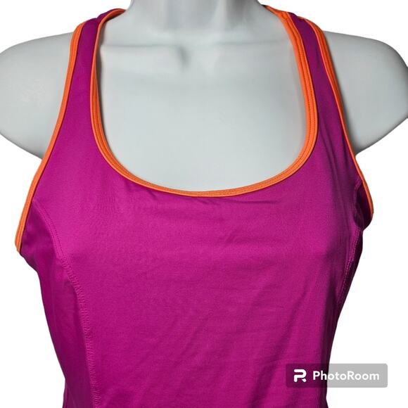 Spanx Pink Pow Peplum Racerback Tank Women's M - Picture 7 of 15